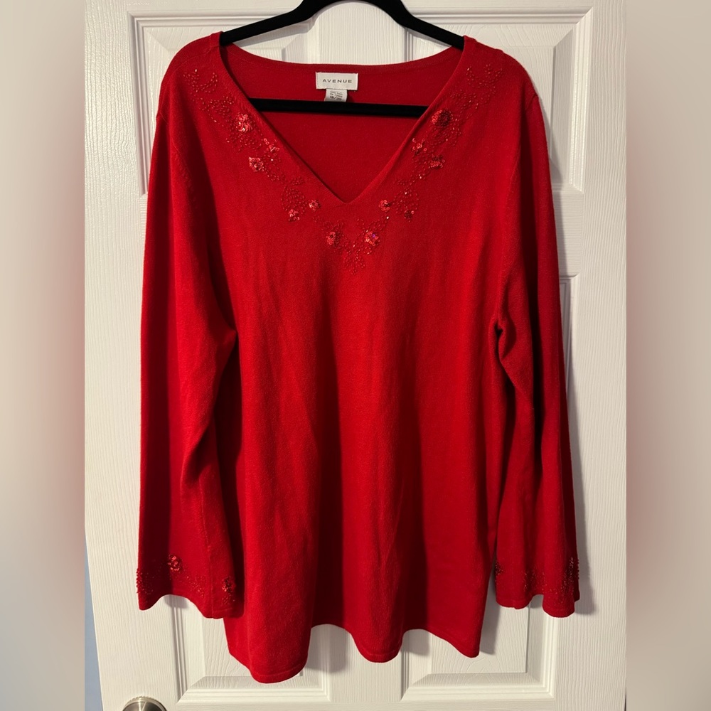 Plus size woman’s sweater